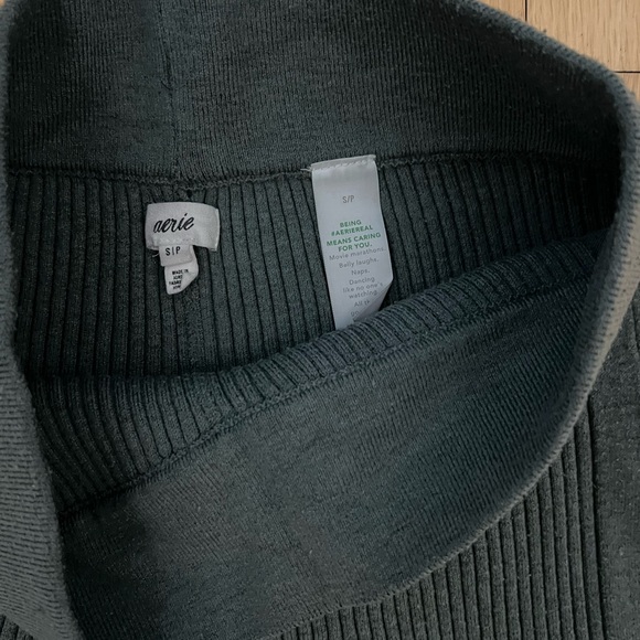 Aerie Gotta Jet! Polo Sweater and Skater Pant Set Royal Palm Size Small - Picture 9 of 15